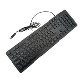 Maxbell Wired Keyboard French Layout Mute French Keyboard for PC Computer Convenient Black