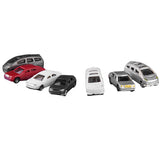 Maxbell 100Pcs Painted Mini Car Model 1/150 N Scale for Train Railroad Street Scene