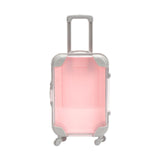 Maxbell Mini Suitcase Cute Empty Miniature Dolls Suitcase for Gifts Kids Toy Playset Pink