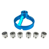 Maxbell Drill Bit Guide Jig Punching Tool Tool Home Drill Guide Punch Locator Chucks Blue