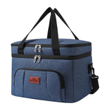 Maxbell Insulated Cooler Bag Thermal Leakproof Delivery Bag for Travel Outdoor Beach Blue
