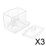 Maxbell 3xClear Acrylic Cotton Swab Cosmetic Makeup Case Storage Holder Box A