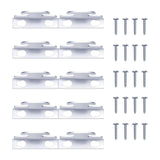 Maxbell Maxbell Curtain Rod Holders Metal Curtain Rod Hooks for Kitchen Supplies Home Office 10 pieces