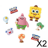 Maxbell 2xBeach Bag Charms Accessories 1.2cm Long DIY Handmade PVC Totes Charm Inserts