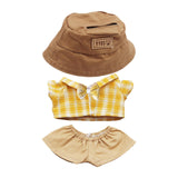 Maxbell Mini 6 inch Doll Clothes Set Doll Clothes for Kids Pendant Doll Age 5-7 8-10 khaki