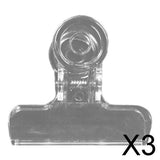 Maxbell 3x4PCS Clear Fly Tying CDC Feather Clip Dubbing Hackle Holding Tools Fly Tying 45mm