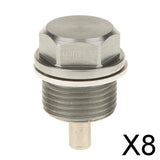 Maxbell 8xM20X1.5 Anodized Magnetic Engine Oil Pan Drain Bolt Plug for   Titanium