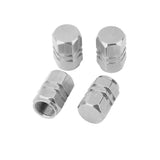Maxbell 8x4x Aluminum Tire Wheel Rims Stem Air Valve Caps Tyre Cover Car Truck Silver