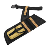 Maxbell 4 Tube Quiver Holder Waist Belt Organizer for Enthusiasts Men Women Practice Khaki
