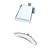 Maxbell Chrome Clamshell Tailpiece Plate for 5 String Banjo+Single Leg Banjo Armrest