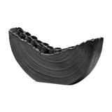 Maxbell Creative Vase Simple Unique Modern for Office Table Centerpiece Coffee Table Black