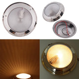4x138mm Stainless Steel Marine Boat Ceiling Cabin Dome Interior Light 12V