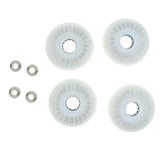 Maxbell 4 Pieces 72mm LED Lights Flashing Inline Skate Roller Skating Wheels White - Aladdin Shoppers
