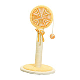 Maxbell Sisal Cat Scratcher Decoration Convenient for Kitty Cute Cat Scratching Post Orange