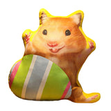 Maxbell Easter Bunny Throw Pillow Easter Decorative Pillows for Festive Gift Bedroom Striped 35cm