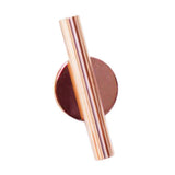 Maxbell Wall-Mounted Flower Tube for Flower Display Wall Metal Vase Holder Rose Gold