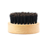 Maxbell Maxbell Men's Beard Brush Boar Bristle Round Wood Handle Mustache Care Grooming Kit