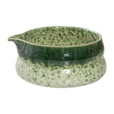 Maxbell Japanese Ceramic Matcha Bowl Portable Tableware for Home Dining Room Kitchen Green