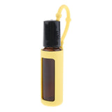Maxbell Maxbell 10ml Refillable Essential Oil Bottle with Roller Ball+Silicone Cover Yellow