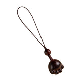 Maxbell Wood Phone Chain Birthday Gift Stylish Key Chain Decoration Hanging Ornament Cat Claw Shaped