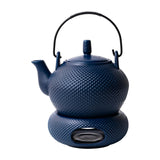Maxbell Ceramic Teapot with Warmer Tea Kettle with Infuser for Home Tea House Picnic