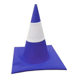 Maxbell Traffic Cone Hat Fancy Dress Costume Accessory for Masquerade Party Festival blue