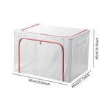 Maxbell Clothes Storage Bin Thicken Storage Container for Home Underwear Living Room Pink 110 L