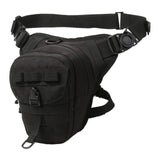 Maxbell Drop Leg Bag Decor Fishing Travel Portable Crossbody Bag Organizer Thigh Bag black