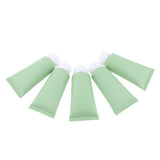 Maxbell Maxbell 5 Pieces Empty Tube Bottles for Cream Lotion Facial Cleanser Green White