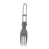 Maxbell 2Pcs Portable Camping Picnic Spoon Fork Cutter Stainless Steel Spork