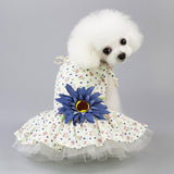 Maxbell Maxbell 1 Pc Puppy Dog Princess Dress Wedding Clothe Small Dog Summer Skirt Blue S