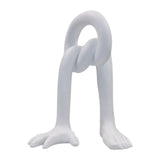 Hand Foot Abstract Sculpture Art Crafts for Bedroom Living Room Dining Table White