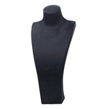 Maxbell Necklace Bust Display Stand Home Organization Shop Necklace Mannequin Holder 18.5cmx10cmx40cm Black