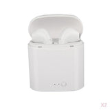 Maxbell 2 Pcs TWS i7 Wireless Bluetooth 4.1 HeadPhones Stereo Earbud W/ Charger Box