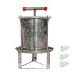 Maxbell Honey Press Machine Sturdy Manual Fruit Wine Press for Grape Olive Oil Juice 3 Filtration Meshes