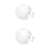 Maxbell 2PCS Wall Hanging Planter Glass Hydroponic Vase Plant Pot Terrarium Ball