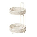 Maxbell Fruit Bowl Coffee Table Decor Metal Table Pantry Elegant Fruit Basket 2 Tier 20x20x30cm