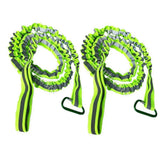 Maxbell 2pcs Adjustable Kayak Boat Fishing SUP Safety Rod Paddle Leash Cord Green
