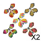 Maxbell 2x5x Flying Butterfly Clockwork Butterfly for Birthday Greeting Cards Bookmark Style E