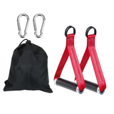 Maxbell Exercise Handles Grip Attachments for Cable Machine Weight Lifting Pull Down red