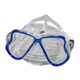 Adult Scuba Diving Mask Camera Mount Swim Mask Free Diving Snorkeling Gear Clear Blue B