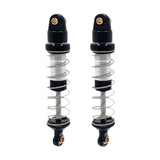 Maxbell 2 Pieces RC Shock Absorber Easy to Install RC Car Parts for 1/12 Scale H12Y+ Black and Silver