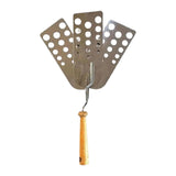Maxbell BBQ Spatula Veggies Stainless Steel Garden Kebabs Father Gift Slotted Turner