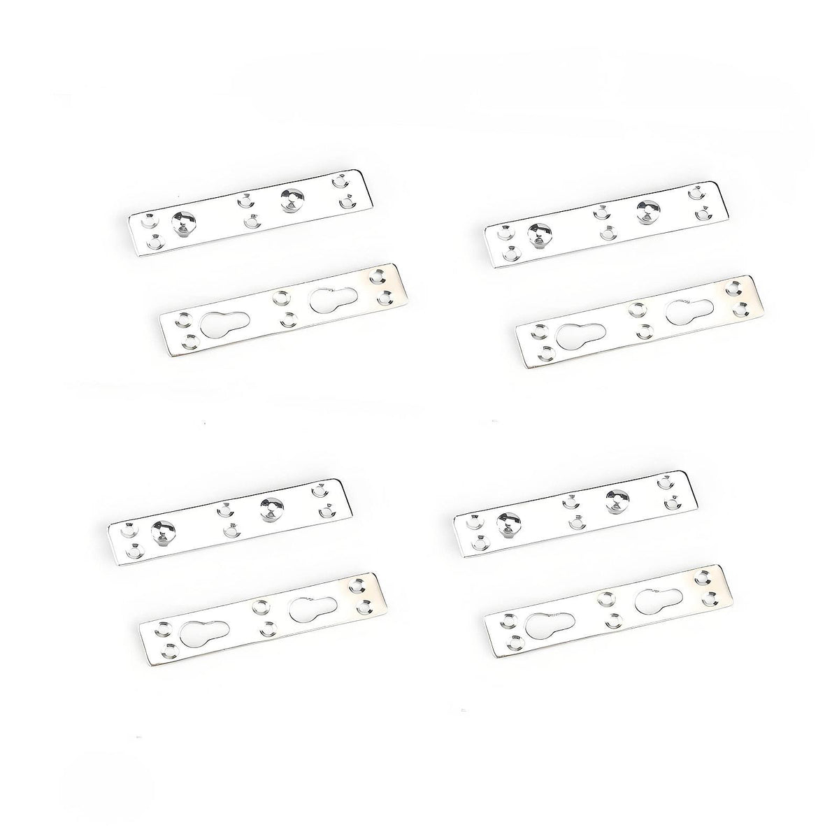 Maxbell 4Pcs Bed Rail Fasteners Premium Connector Iron Thickened Connecting Fittings Double Peg