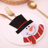 Maxbell Christmas Placemat Table Cutlery Decor Knife & Fork Santa Cutlery Bag