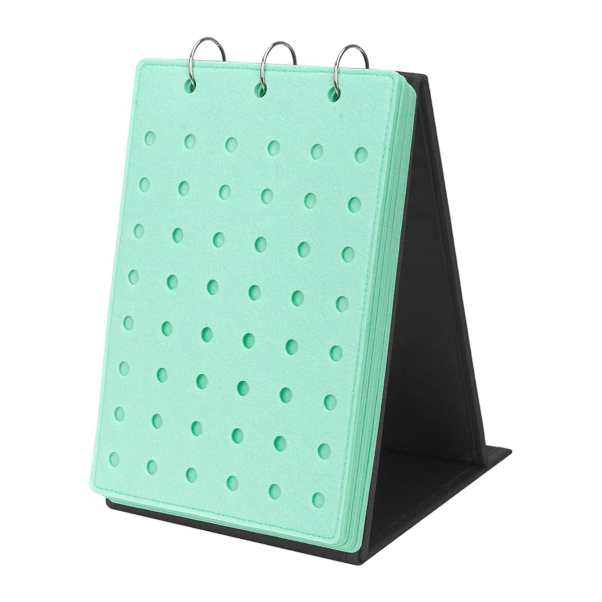 Maxbell Shoe Charms Organizer with 5 Pages Display Stand Practical Shoe Charm Holder Green