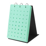 Maxbell Shoe Charms Organizer with 5 Pages Display Stand Practical Shoe Charm Holder Green