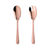 Maxbell Salad Spoon Fork Reusable Long Handle Flatware Set for Kitchen Dinner Hiking C