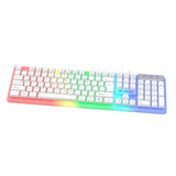 Maxbell Mechanical Gaming Keyboard PC Nonslip Women Men Waterproof USB Wired 104 Key White
