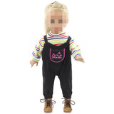 Maxbell Handmade Black Party Bib Set for Girl Doll